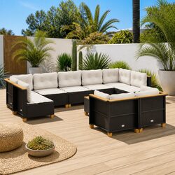 Durable 10 Piece Garden Sofa Set for Your Patio