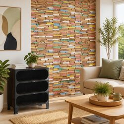 Solid Teak Wood Wall Cladding Panels – 10 pcs, 1.03 m²