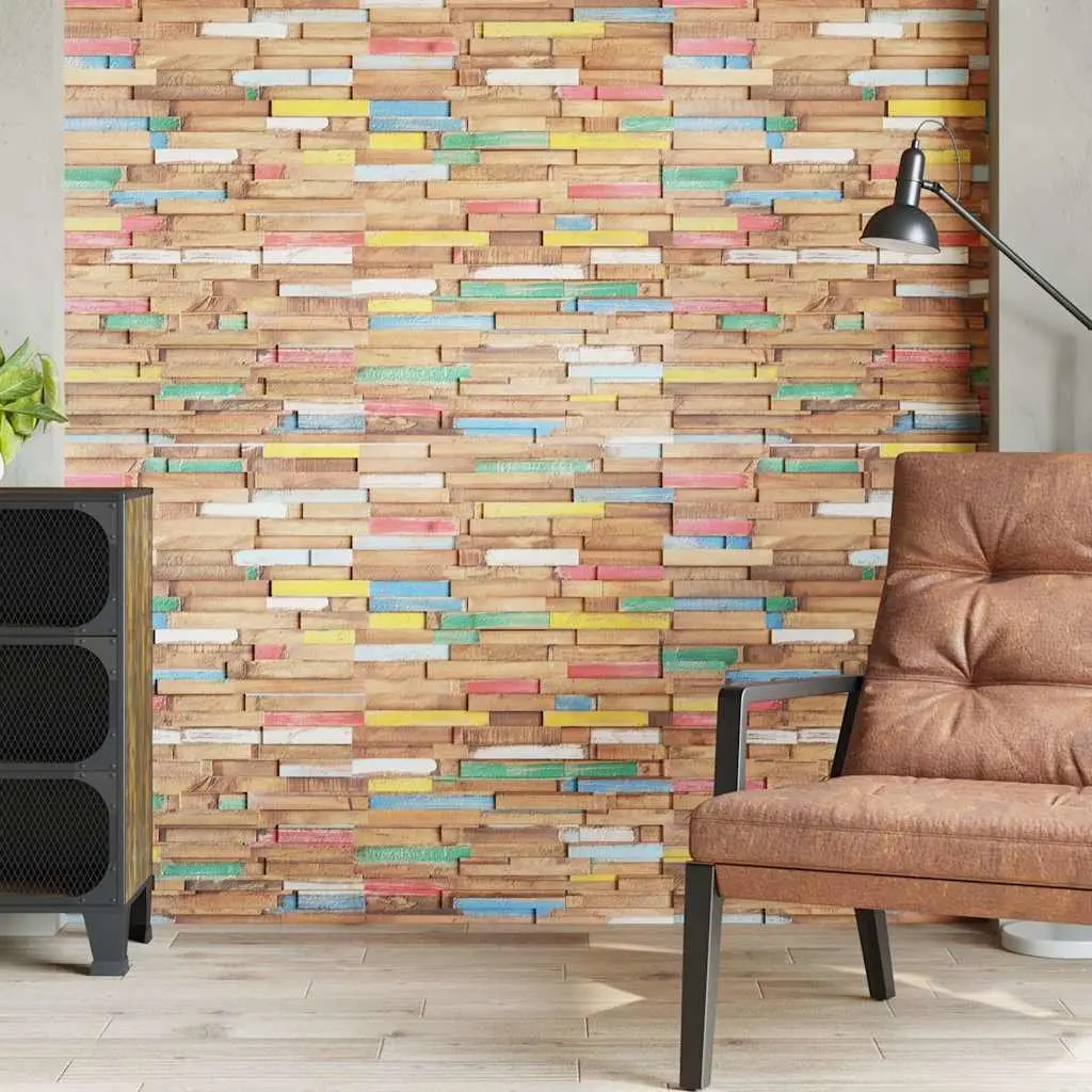 Wall Cladding Panels 10 pcs 1.03 m² Solid Teak Wood Decorative Wall Boards