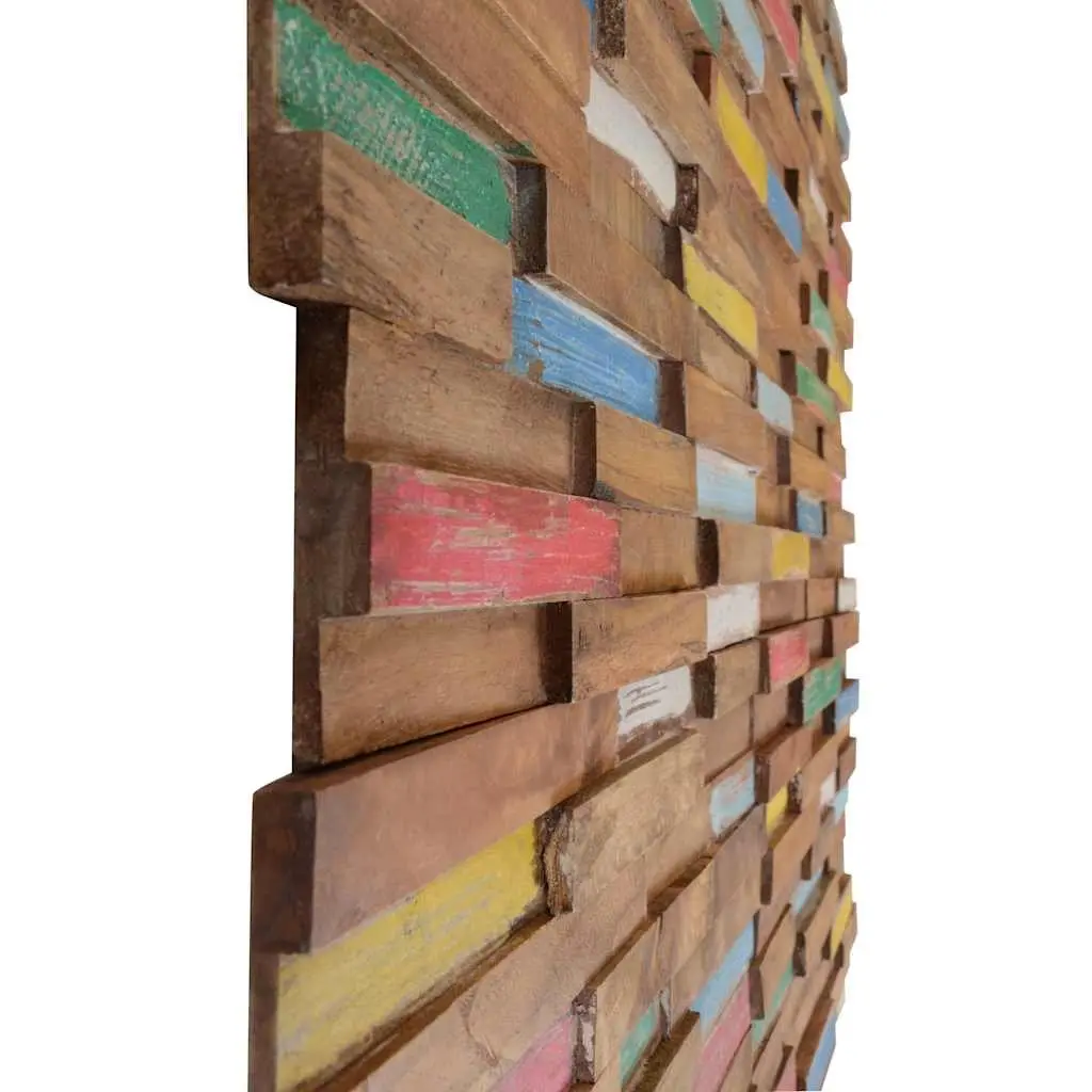 Wall Cladding Panels 10 pcs 1.03 m² Solid Teak Wood Decorative Wall Boards