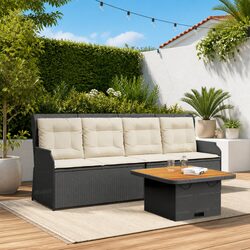 Premium 3 Piece Outdoor Garden Lounge Set with Cushions