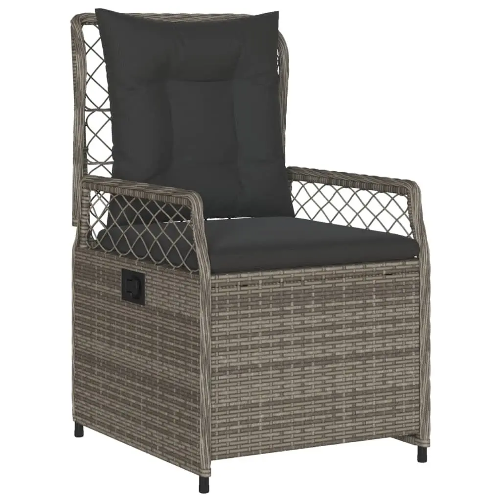 5-Piece Outdoor Garden Dining Set with Adjustable Backrest