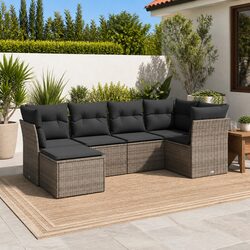 Sturdy 6-Piece Garden Sofa Set with Modular Design