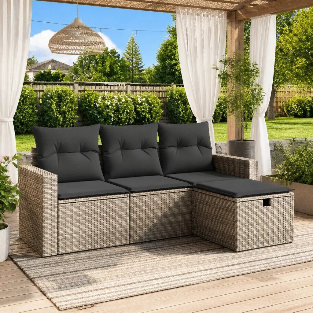 Grey Modular Garden Sofa Set for Outdoors