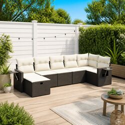 Sturdy 7 Piece Garden Sofa Set for Outdoor Relaxation