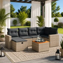 Durable 7 Piece Garden Sofa Set for Outdoor Spaces