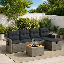 Premium 6-Piece Garden Sofa Set with Durable Build