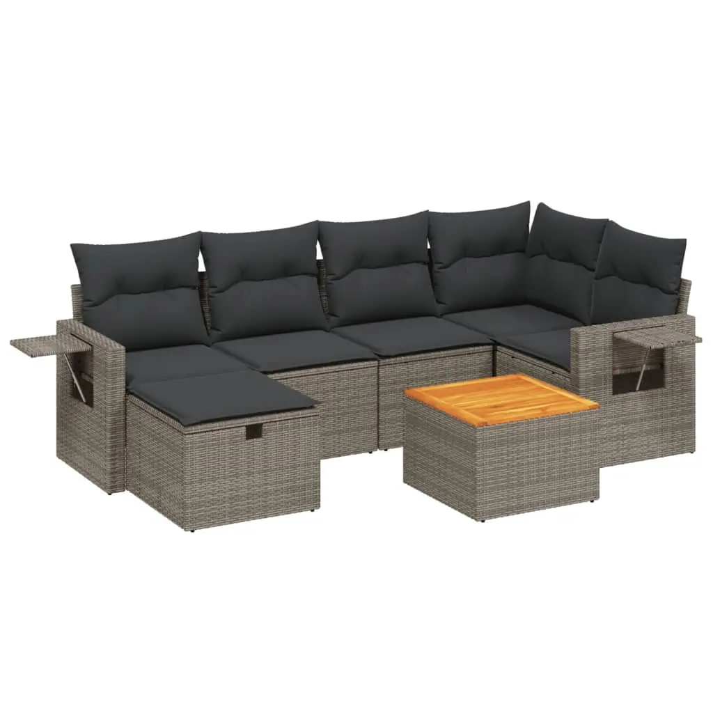 7 Piece Garden Sofa Set for Outdoor Spaces