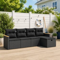 Durable 5-Piece Garden Sofa Set for Outdoor Relaxation