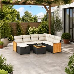 Premium 8 Piece Garden Sofa Set for Outdoor Relaxation