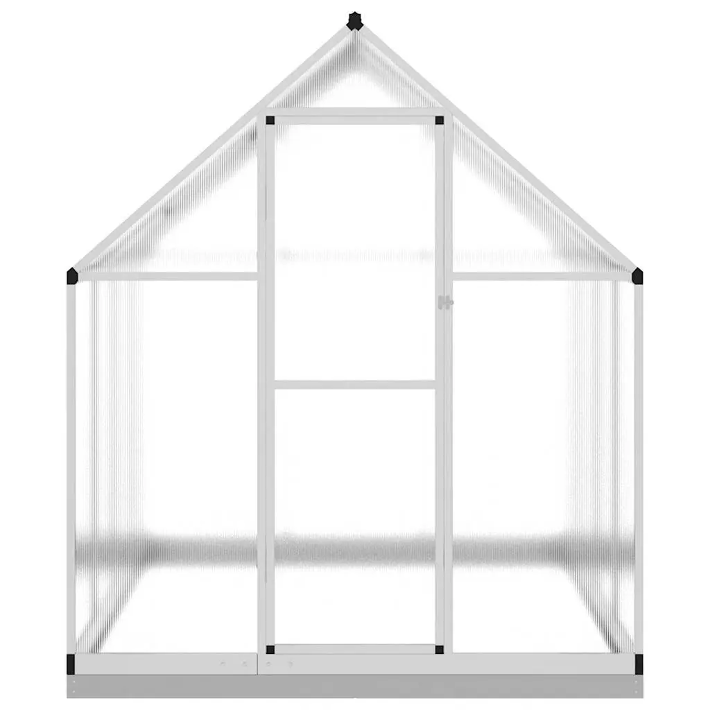 Silver Greenhouse with Base Frame 224x169x202cm
