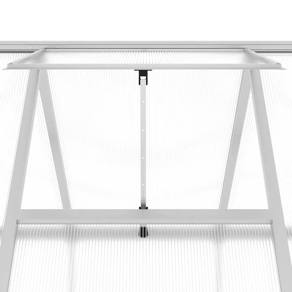 Silver Greenhouse with Base Frame 224x169x202cm