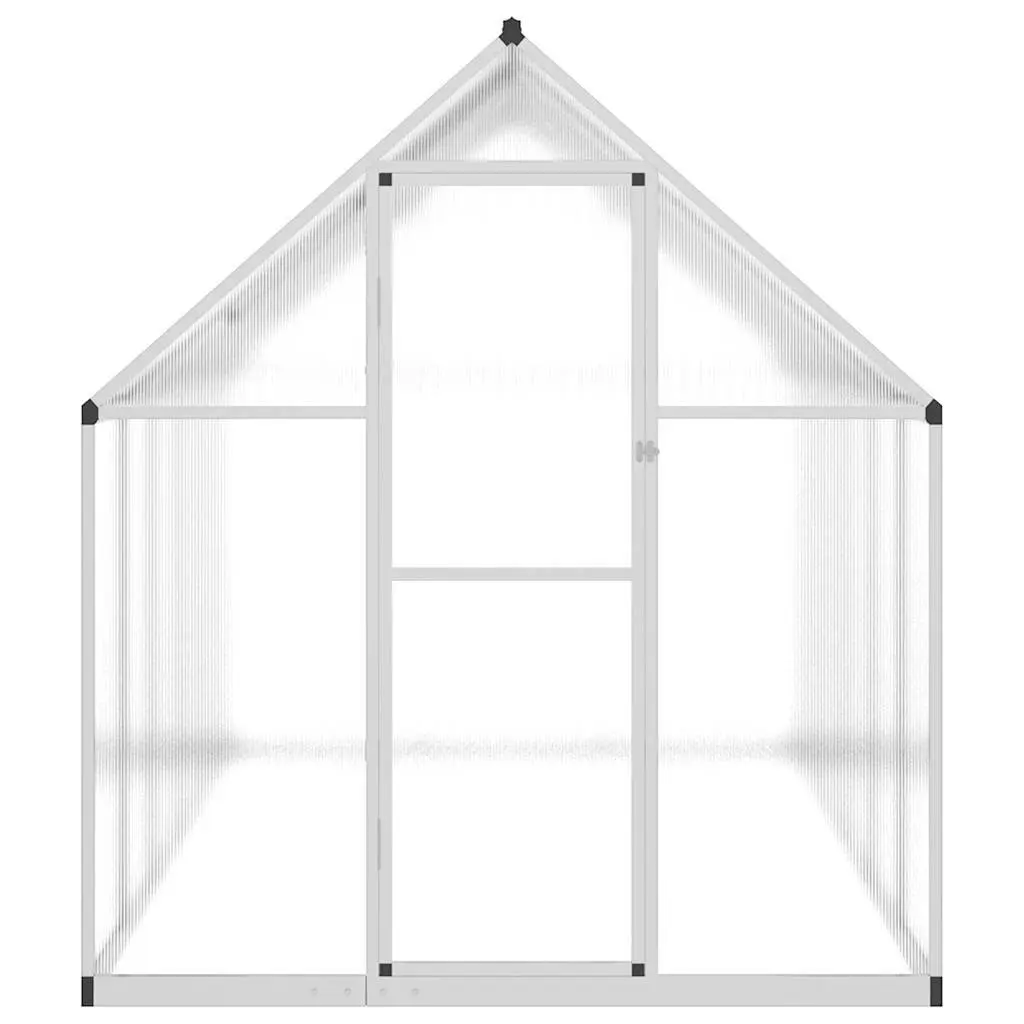 Silver Greenhouse with Base Frame 334x169x195cm