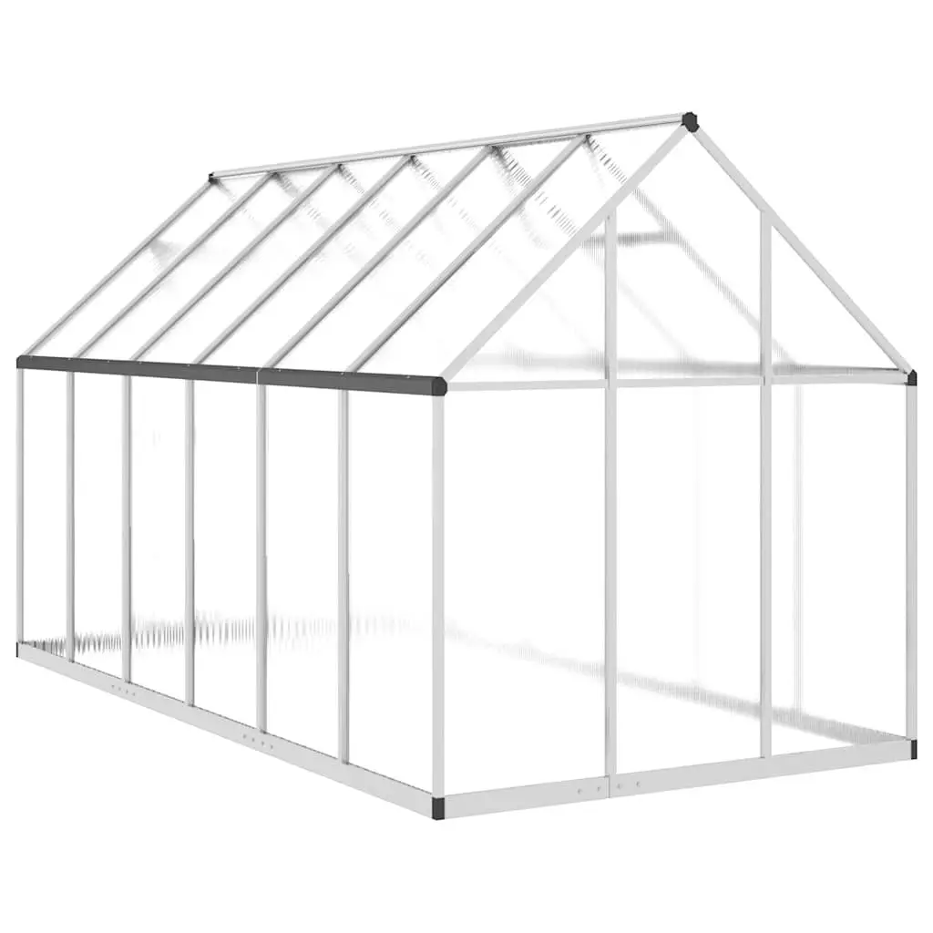 Silver Greenhouse with Base Frame 334x169x195cm