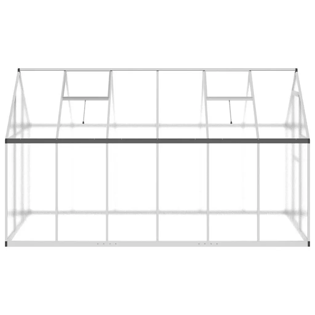 Silver Greenhouse with Base Frame 334x169x195cm