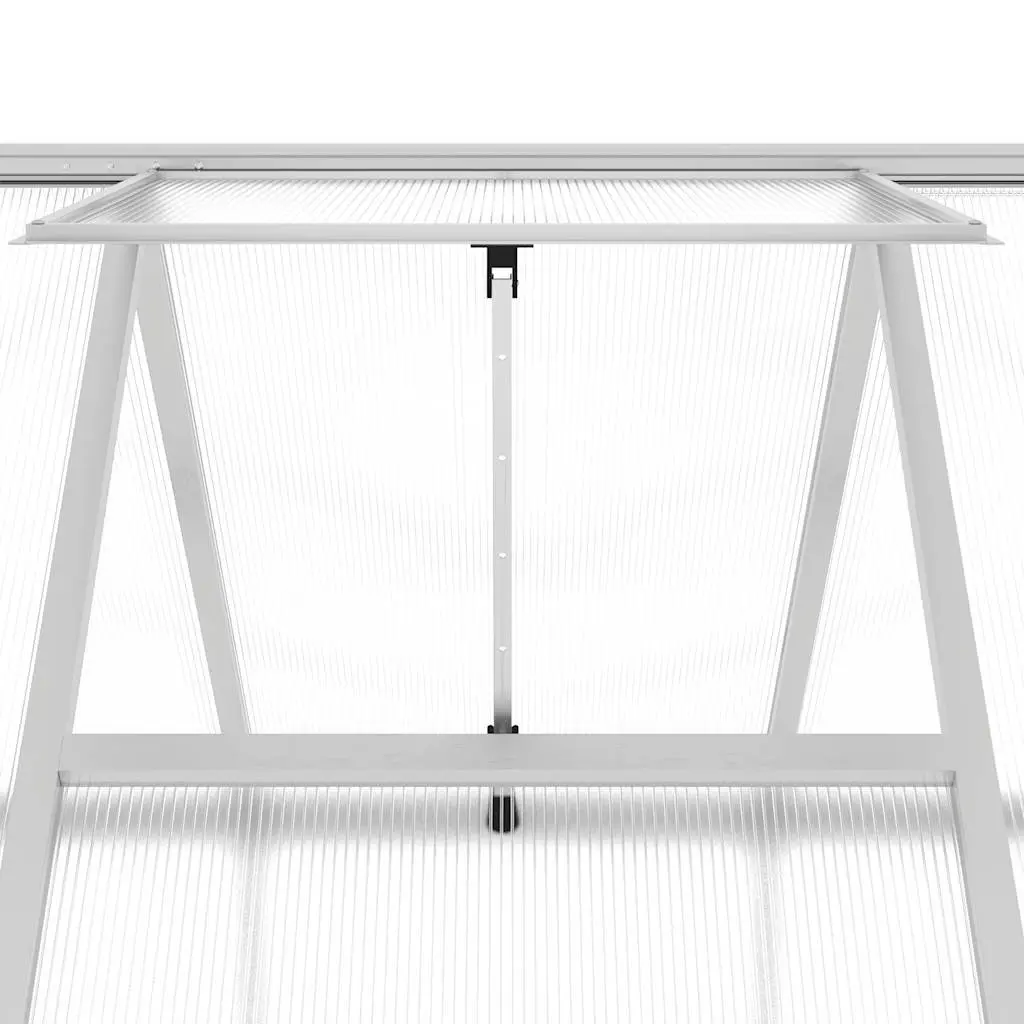 Silver Greenhouse with Base Frame 334x169x195cm