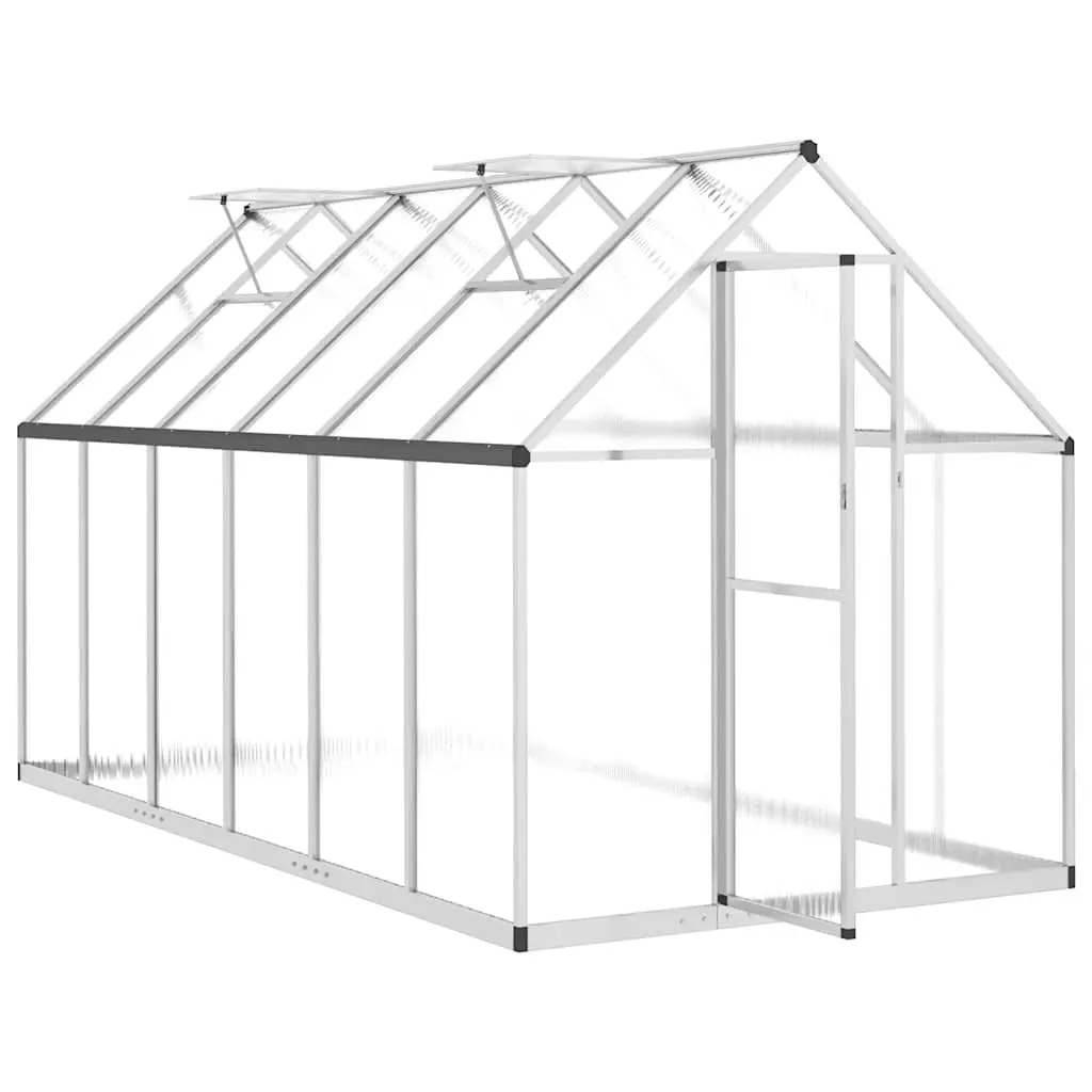 Silver Greenhouse with Base Frame 334x169x195cm