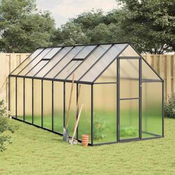 Aluminium Frame Greenhouse with Polycarbonate Panels
