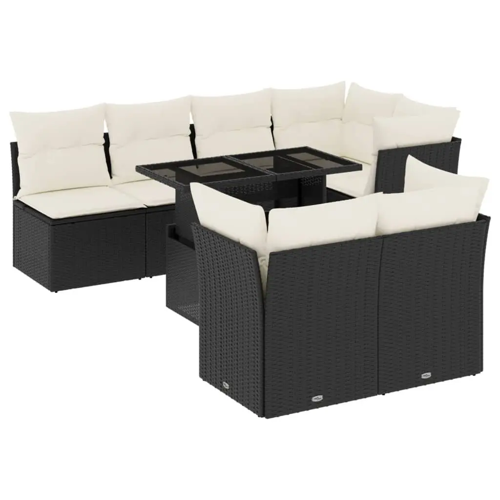 8 Piece Modular Garden Sofa Set with Adjustable Table