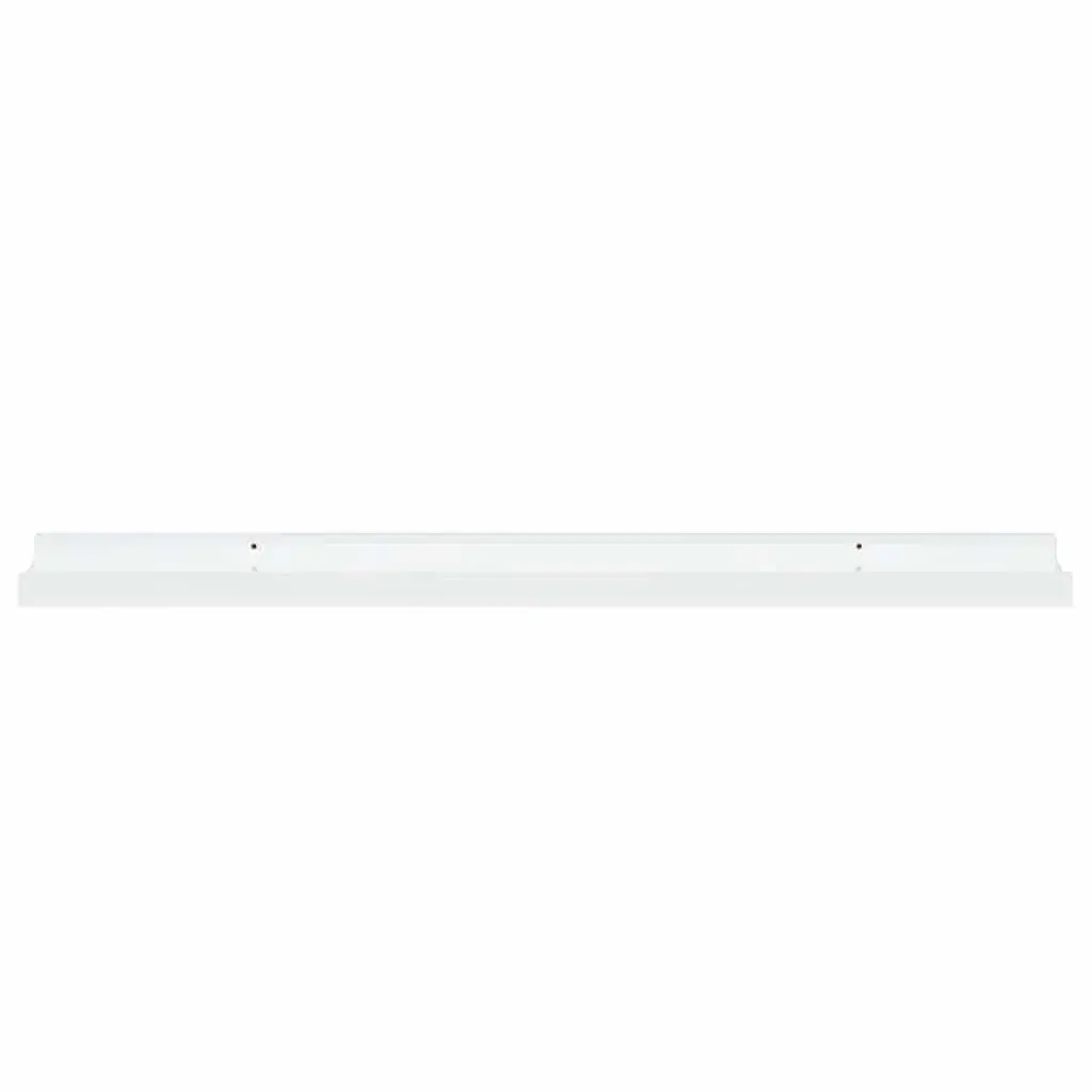 Wall Shelves MDF 80 x 9 x 3 cm High Gloss White 2 Piece Floating Storage Display Unit