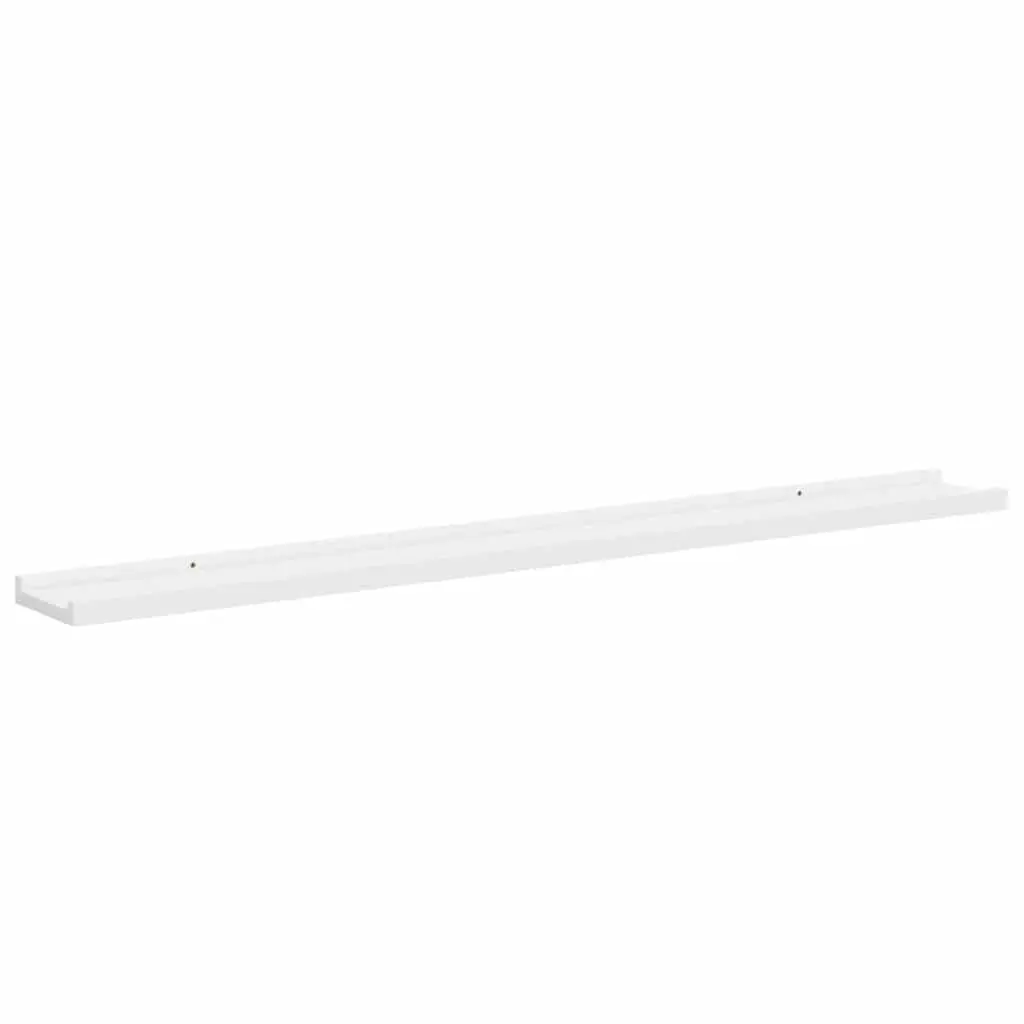 Wall Shelves Wood 100x9x3 cm White 2 Piece Floating Storage Display Shelving