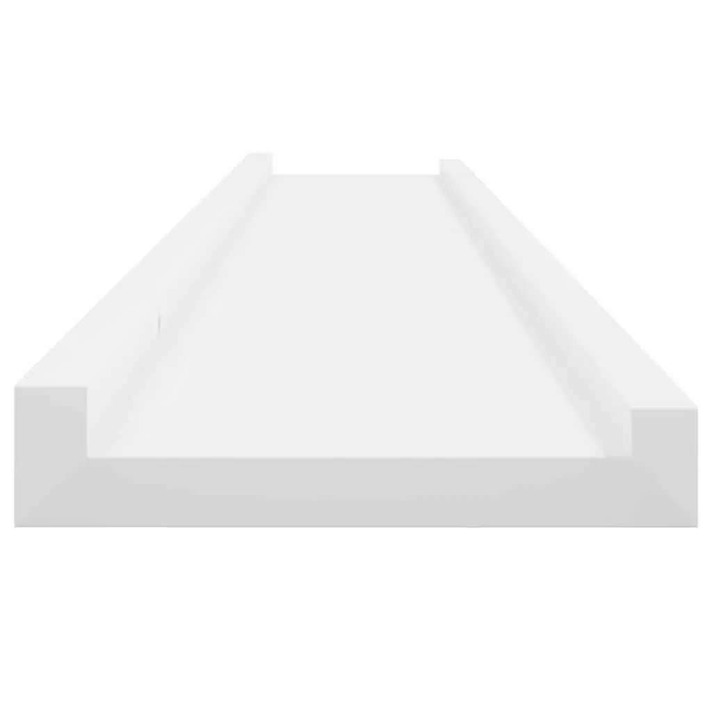 Wall Shelves Wood 100x9x3 cm White 2 Piece Floating Storage Display Shelving