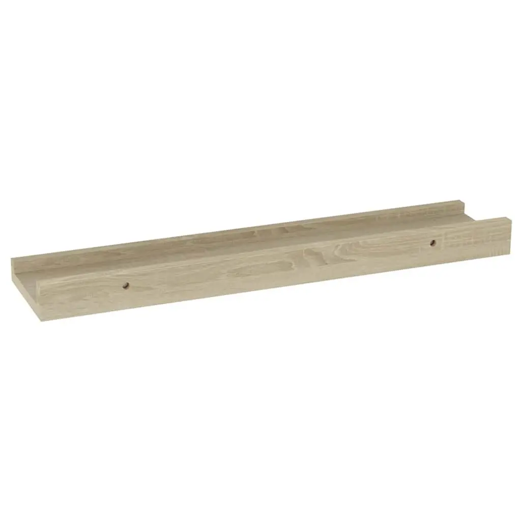 Wall Shelves MDF 40 x 9 x 3 cm Sonoma Oak Set of 2