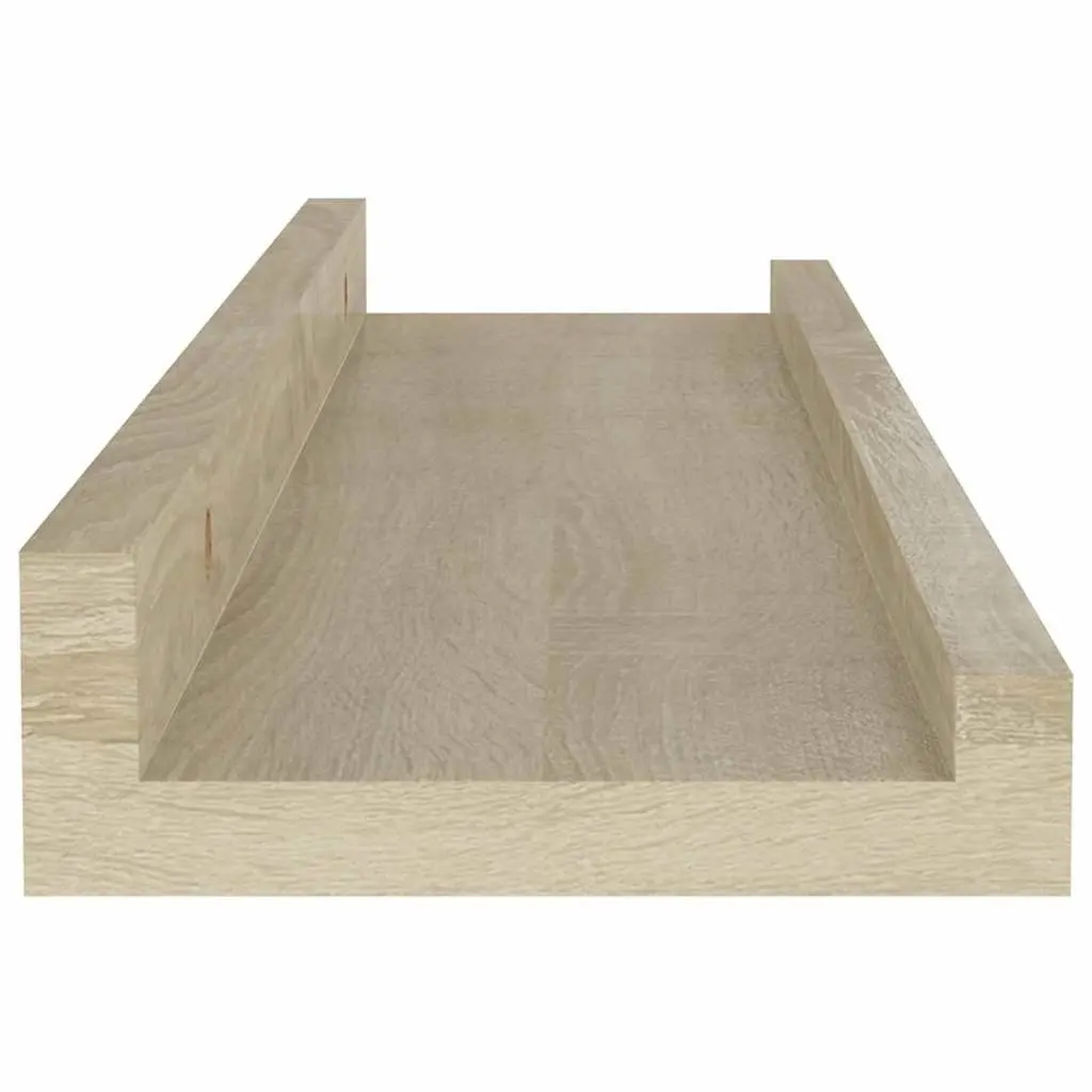 Wall Shelves MDF 40 x 9 x 3 cm Sonoma Oak Set of 2