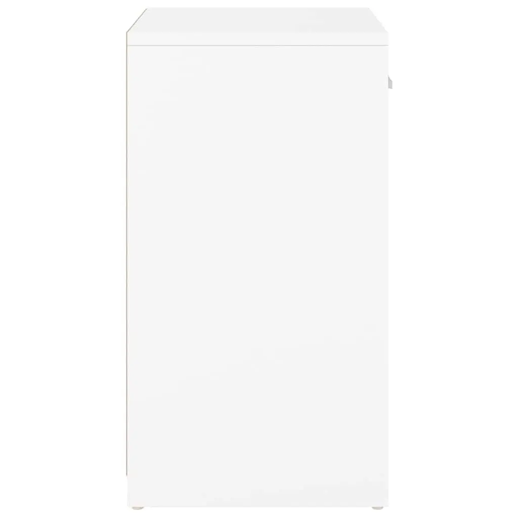 White Shoe Storage Bench with Durable Build