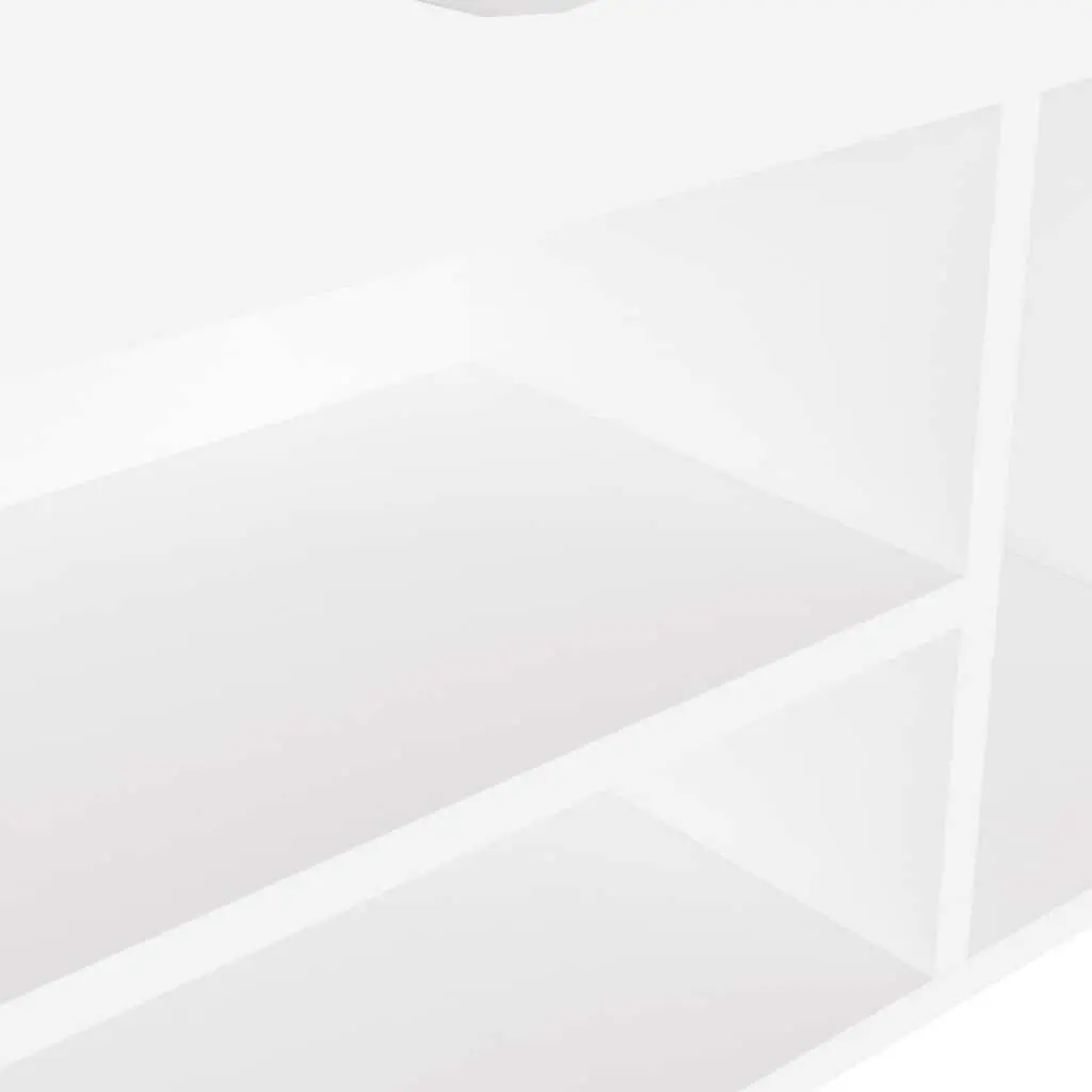 Shoe Bench with Cushion White Storage Seating Footwear Organiser Rack
