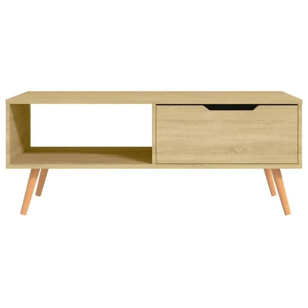 Brown Engineered Wood Coffee Table for Living Rooms