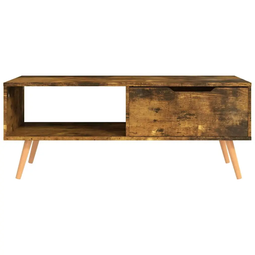 Coffee Table Brown Engineered Wood Living Room Accent Furniture Side Table