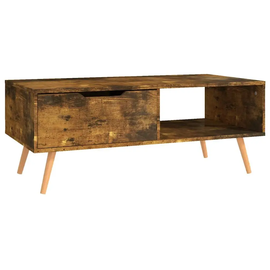 Coffee Table Brown Engineered Wood Living Room Accent Furniture Side Table