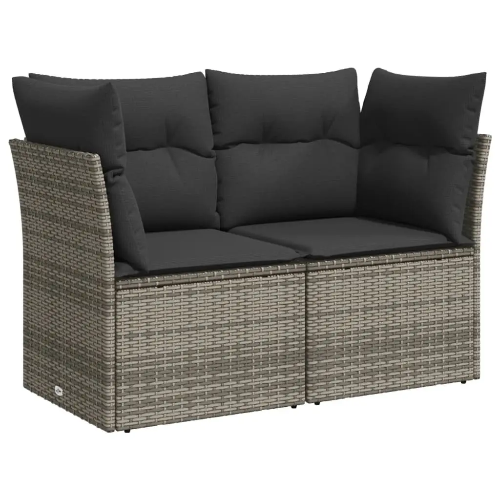 10-Piece Grey Modular Garden Sofa Set
