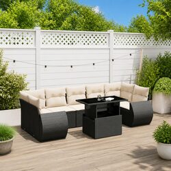 Stylish 8-Piece Modular Garden Sofa Set with Cushions