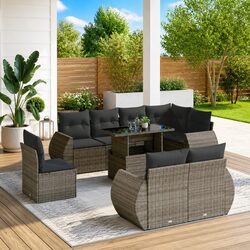 Durable 9-Piece Garden Sofa Set for Outdoor Comfort