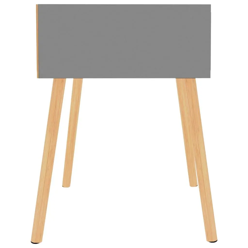 Bedside Cabinets 2 pcs Grey 40x40x56 cm Storage Nightstand Side Table Drawer