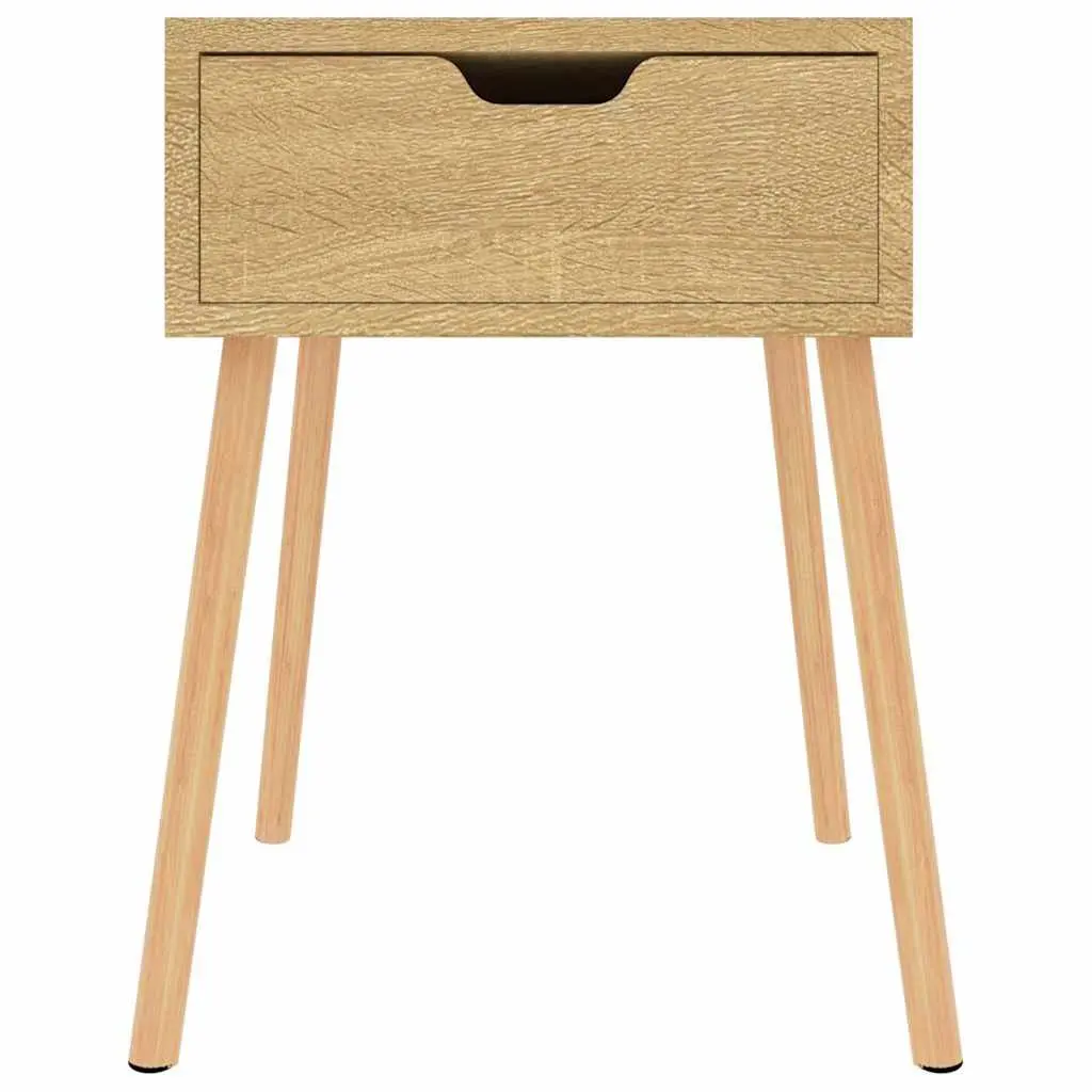 Brown Engineered Wood Bedside Cabinet