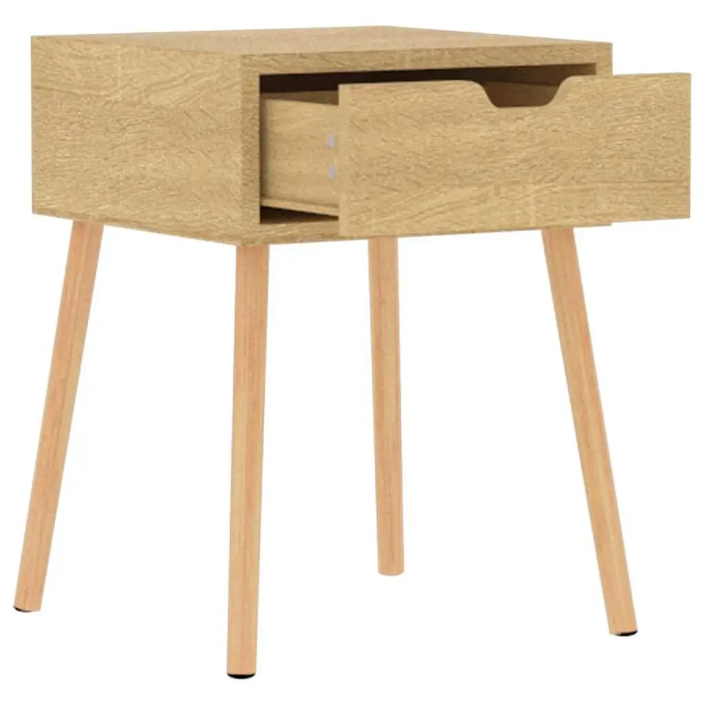 Brown Engineered Wood Bedside Cabinet