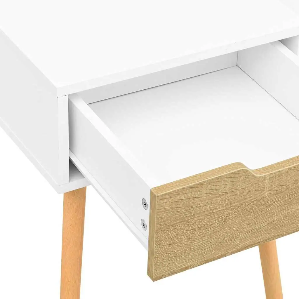 Bedside Cabinets Set in White Sonoma Oak