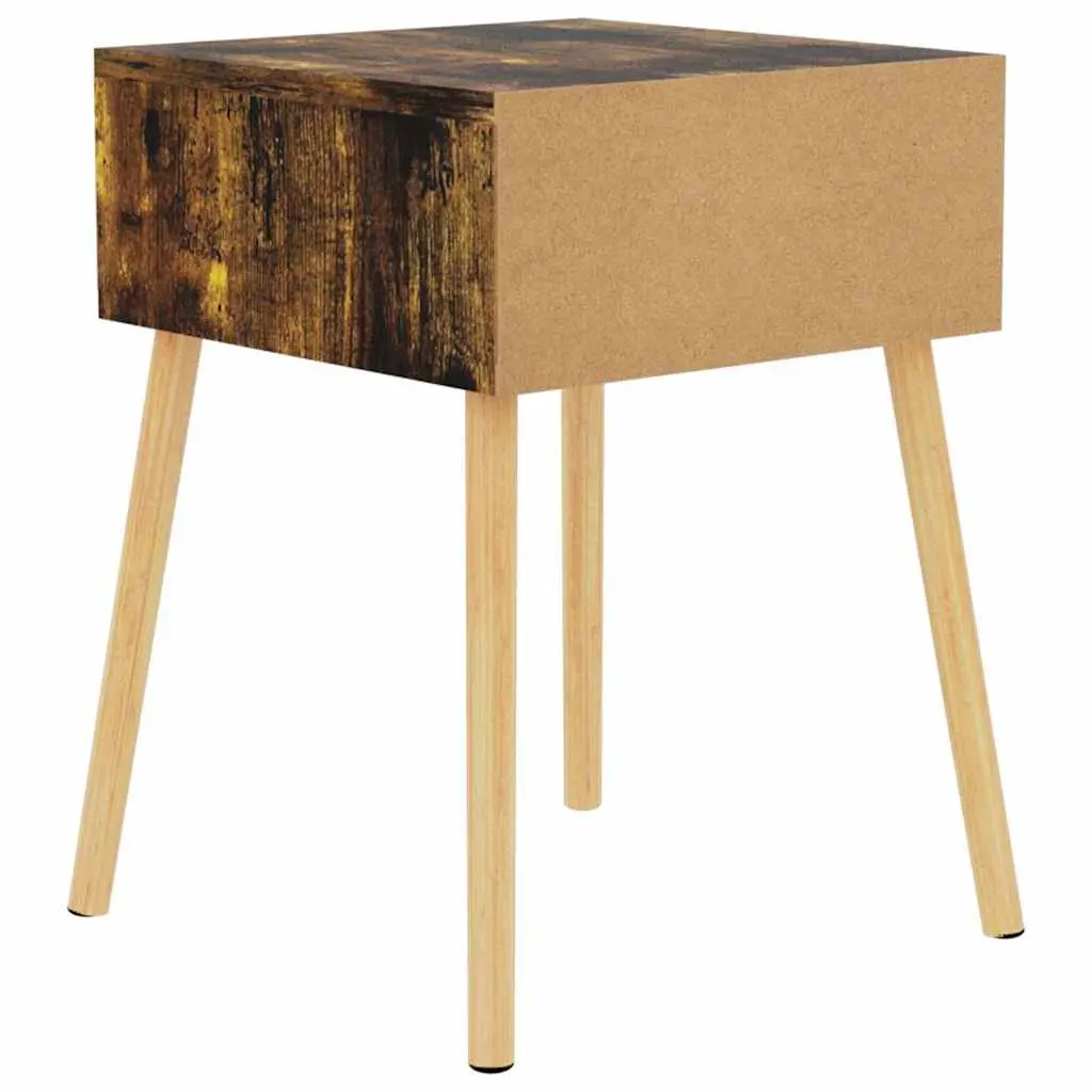 Brown Bedside Cabinet with Drawer 40x40x56 cm