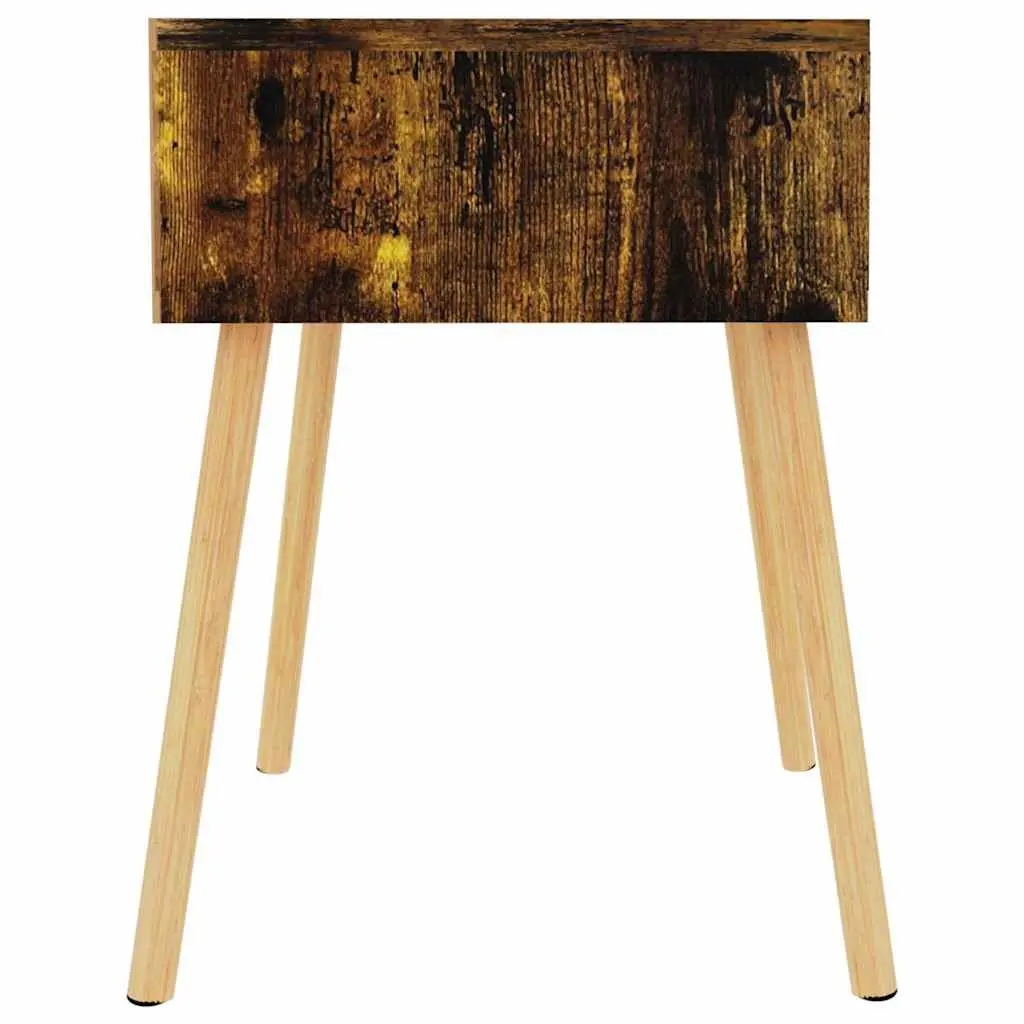 Brown Bedside Cabinet with Drawer 40x40x56 cm