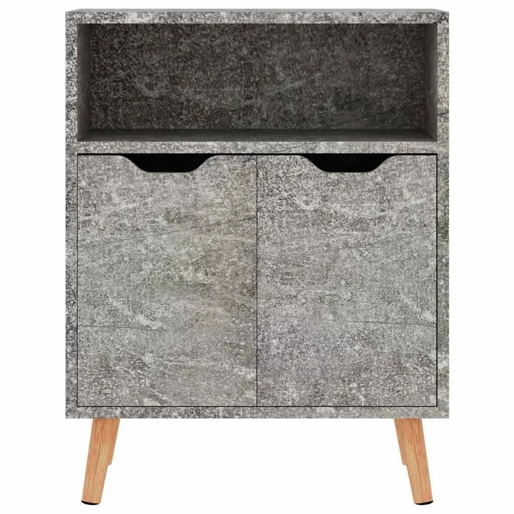 Grey Engineered Wood Sideboard Storage Cabinet