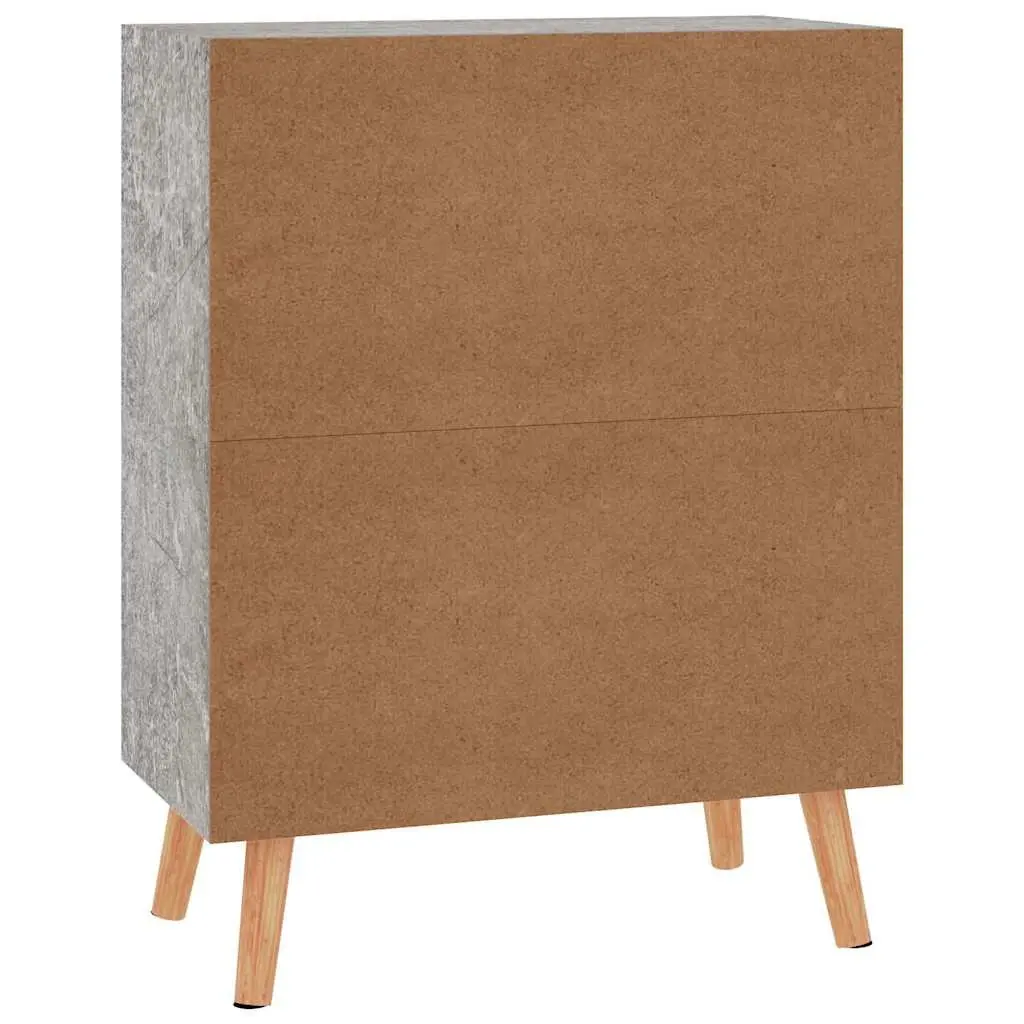 Grey Engineered Wood Sideboard Storage Cabinet