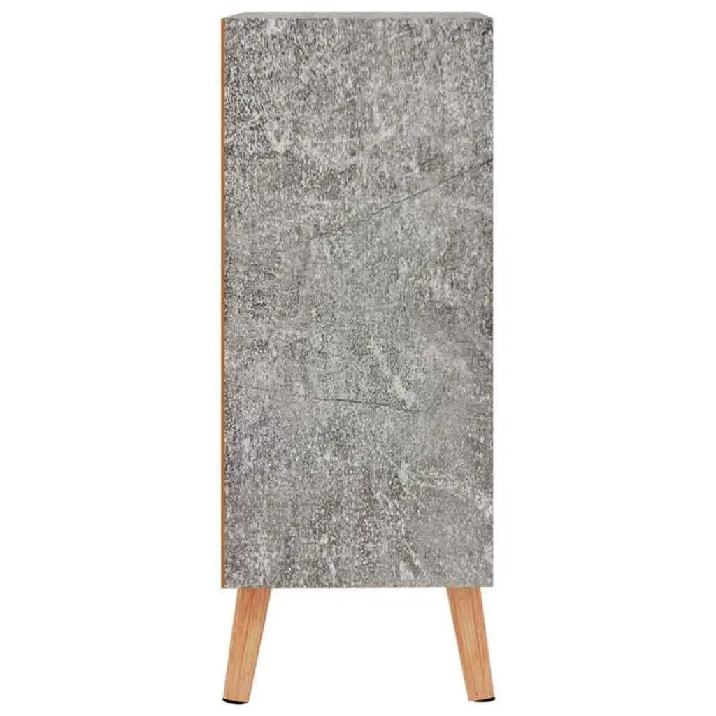 Grey Engineered Wood Sideboard Storage Cabinet