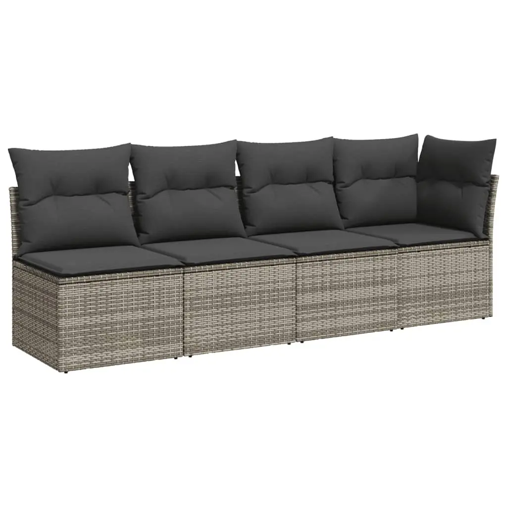 7 Piece Outdoor Sofa Set with Adjustable Table