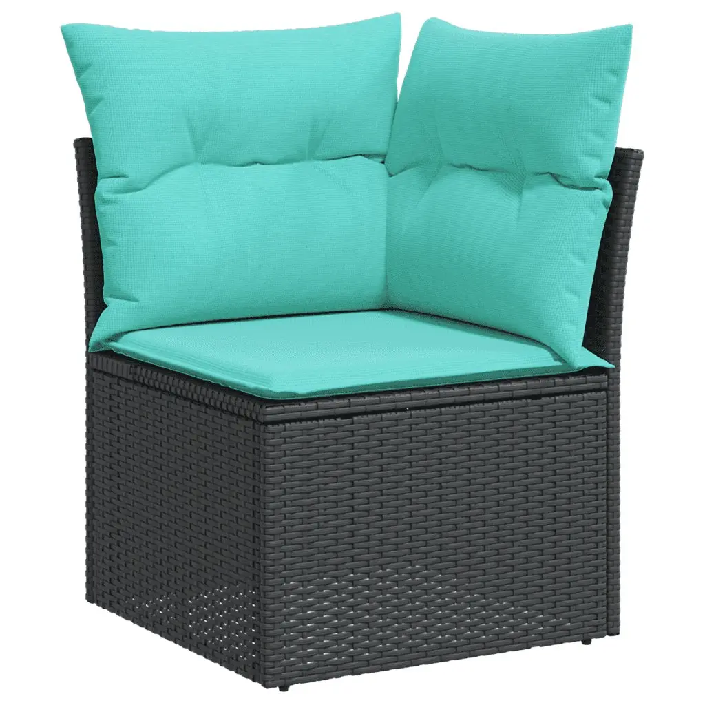 Beige 10-Piece Outdoor Sofa Set with Cushions