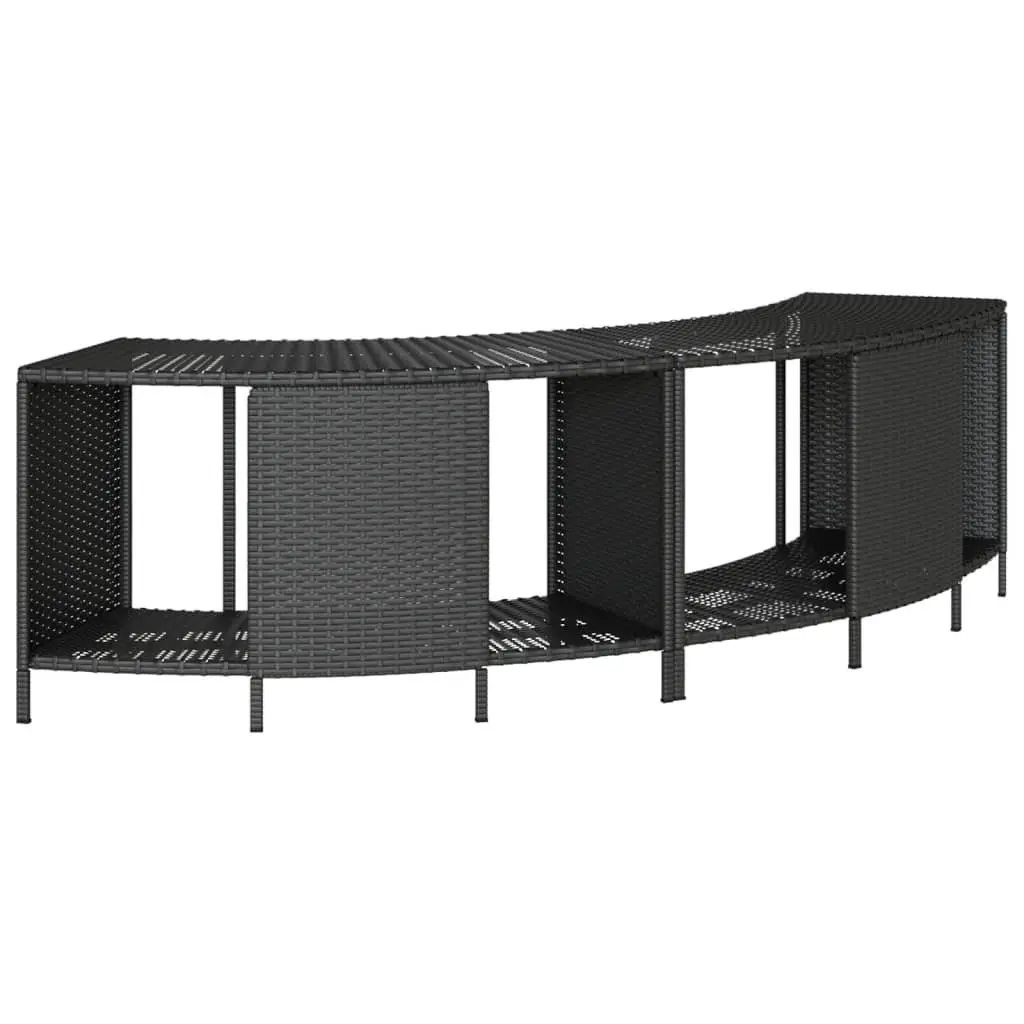 Hot Tub Surround with Storage in Black