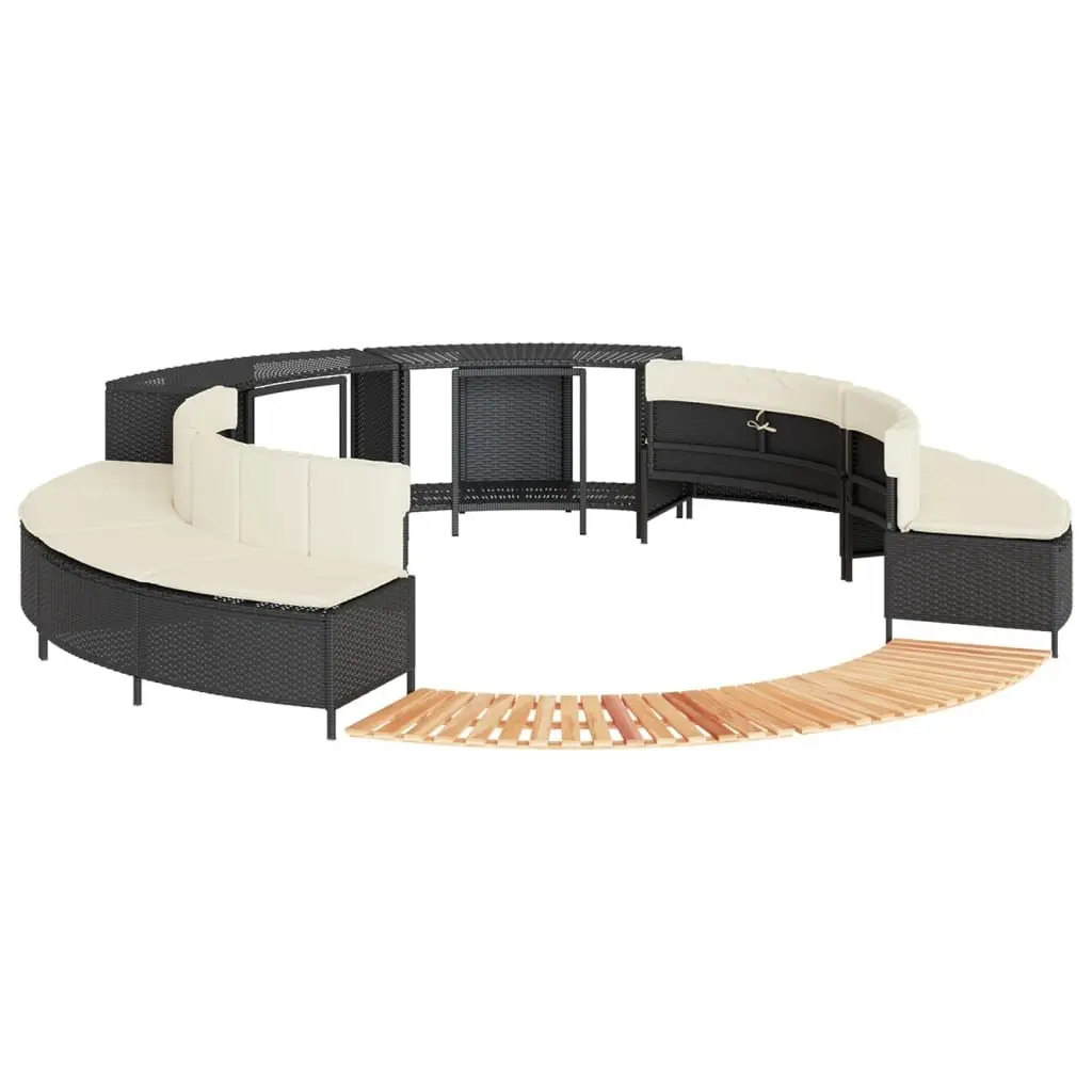 Hot Tub Surround with Storage Bench Outdoor Seating