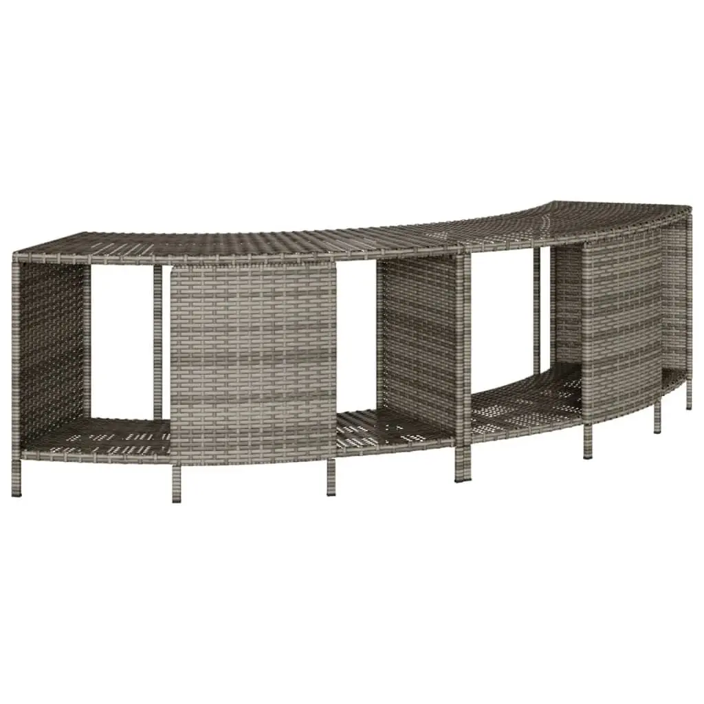Hot Tub Surround with Storage and Step in Grey